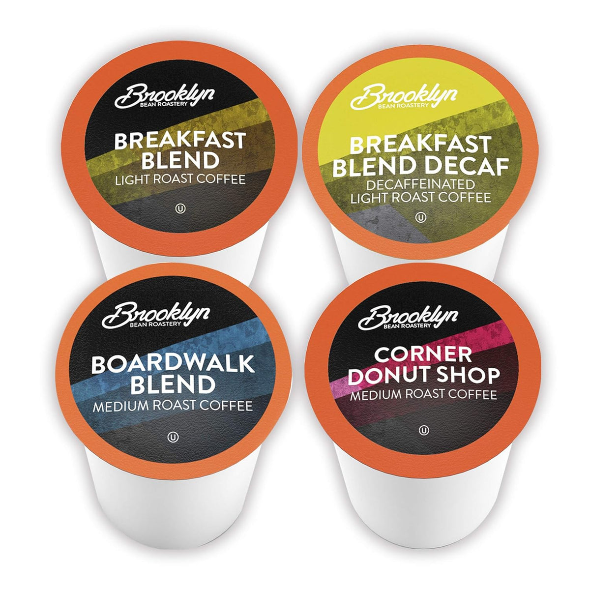 Brooklyn Beans Coffee Pods, Breakfast Gourmet Variety Pack - Compatible with Keurig K Cup Brewers Including 2.0 Machines, 40 Count
