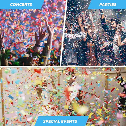 Gold Bulk Confetti Paper 2.2lbs / 1kg – Biodegradable Tissue Paper Confetti, Non-Staining, Fire-Resistant | Parties, Events, Graduation, Confetti Launcher Machine Refill