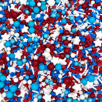 Sprinkles, Blue Sprinkle, 4 Ounces, Jimmies, Sprinkle, Manvscakes, Chocolate Flavor, Non Toxic