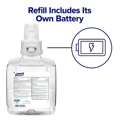 PURELL CS8 Automatic Hand Soap Dispenser, White, for 1200 mL PURELL CS8 Soap Refills (Pack of 1) - 7830-01 - Manufactured by GOJO, Inc.