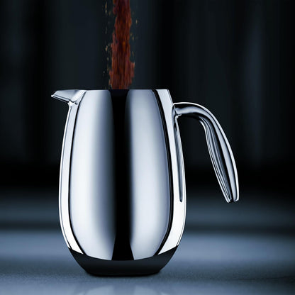 Bodum 17 oz Columbia Thermal French Press Coffee Maker, Insulated Double Wall Stainless Steel, Chrome