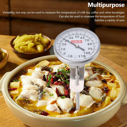 7.7 Inch Milk Thermometer for Steaming Milk, Water Milk Coffee Liquid Thermometer