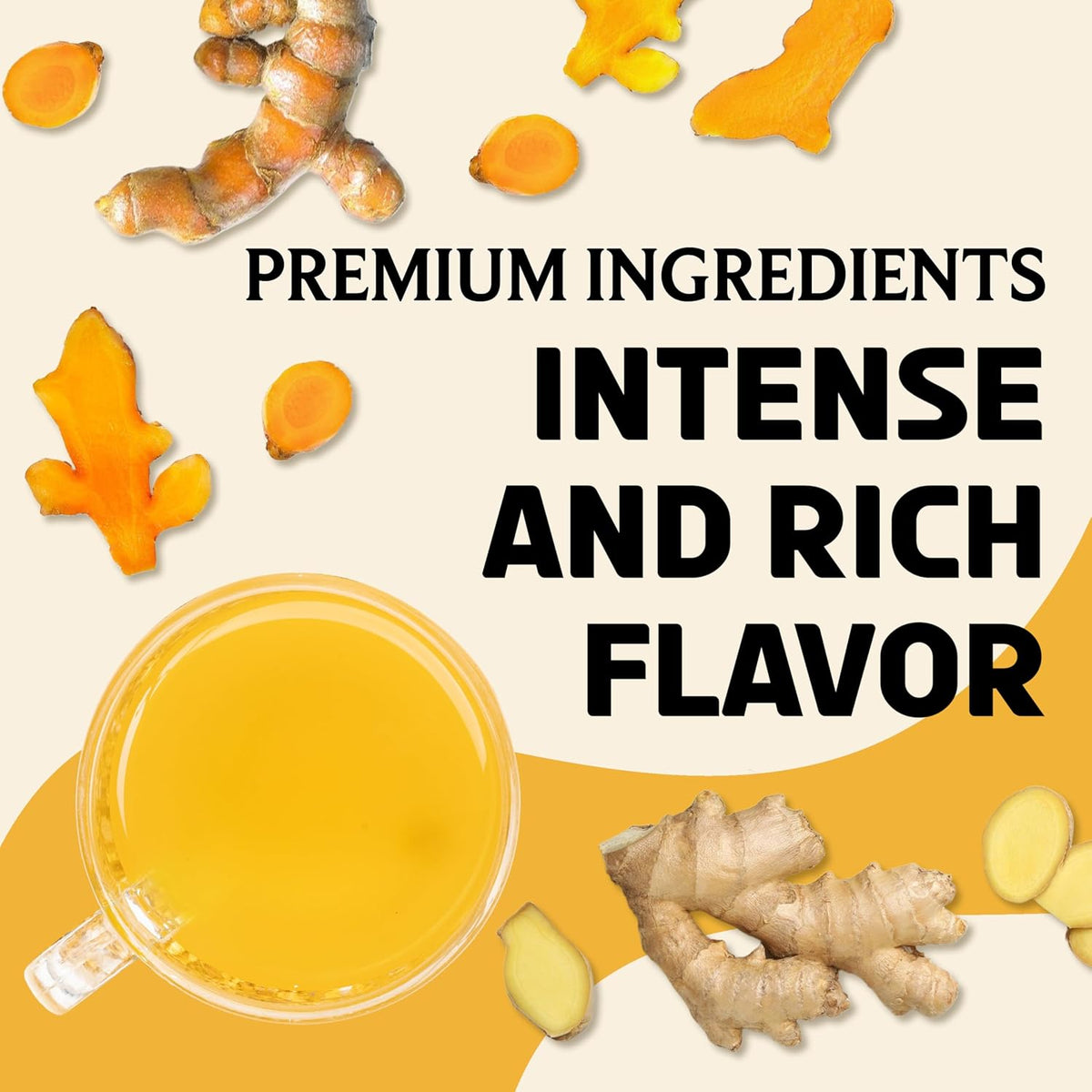 Brewix, Turmeric Ginger Loose Herbal Tea (100+ Cups, 7.05oz/200g) Caffeine & Gluten Free, Ginger Root Tea, Savory & Spicy