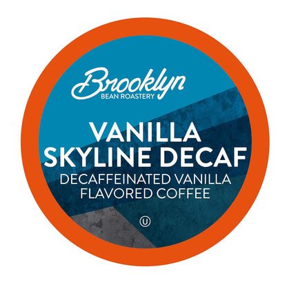 Brooklyn Beans Coffee Pods, Vanilla Skyline Decaf - Compatible with Keurig K Cup Brewers Including 2.0 Machines, 40 Count