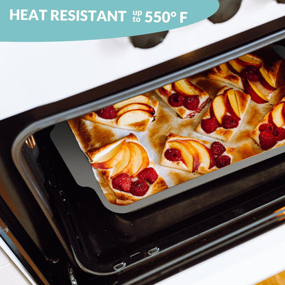 Boxiki Kitchen Nonstick Ceramic Jelly Roll Pan, 15 x 10 Inches - PTFE & Pfoa Free Baking Pan Perfect for Every Kitchen