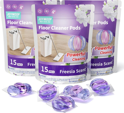 JOYMOOP Floor Cleaner for Mopping, 45 PCS Mopping Solution, Hardwood Floor Cleaner, Works Perfectly with Mop Bucket
