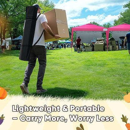 Quictent 10x10 Pop Up Canopy Tent with 1 Sidewall, Instant Setup Gazebo for 1 Person, Portable & Compact, Waterproof & UV Protection, Ideal for Camping, Beach, Parties, and Outdoor Events