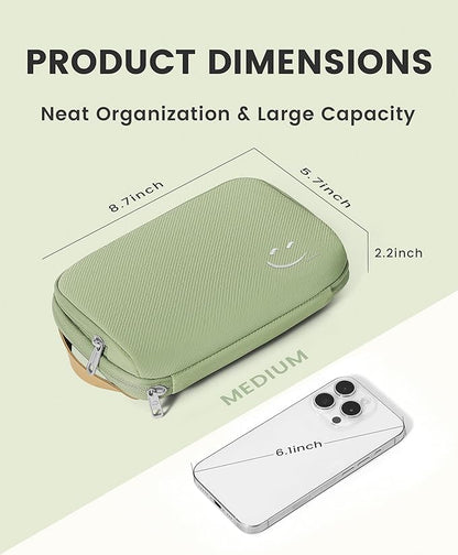 Travelkin Travel Cord Organizer, Electronic Organizer Travel Case, Cable Organizer Bag For Cords,Chargers Phone, Sd Card,Usbs