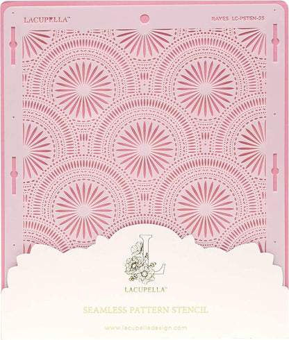 Cake Decorating Stencil for Tall Buttercream Cake, Royal Icing, Ganache, Paint, Airbrush (RAYES)