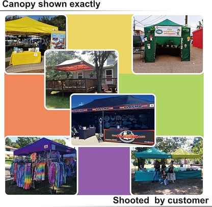 ABCCANOPY 10x20 Pop up Canopy Tent with Sidewalls - Easy up Canopies with Awning, Outdoor Tents for Parties, Market, Commercial Events, White