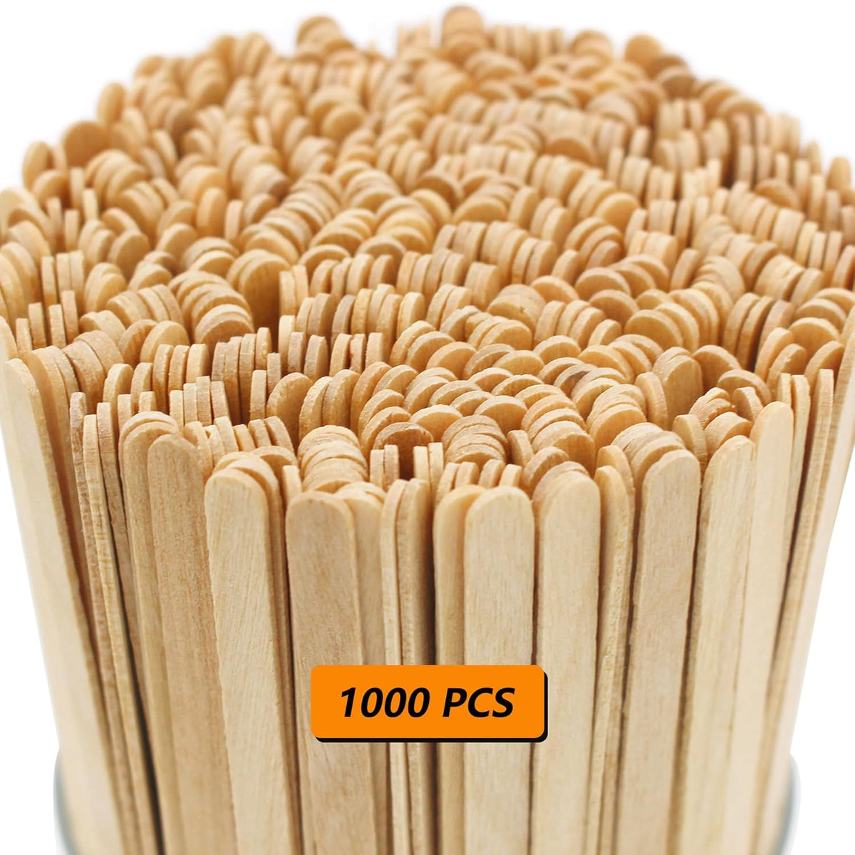 Sugormek1000PCS 5.5 IN Wooden Coffee Stirrers, A+Level Smooth Rounded Edges Disposable Coffee Stir Stick
