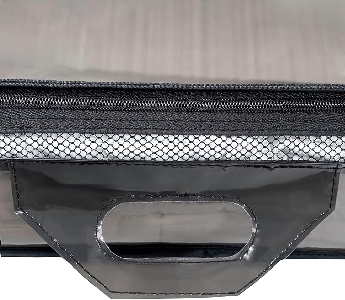 Hefty Underbed Flexible Tote with Breathable Mesh, Double Zipper, 2 Handles – Ideal for Moving or Clothes & Apparel Storage, Alternative to Plastic Bin, Organizer or Container