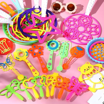 WinnerWhy 30 Pcs Big Bubble Wands Set Most Ages Summer Outdoor Birthday Parties, Without Bubble Solution (Bunny)