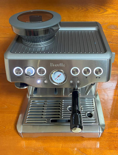 54mm Double Spout Portafilter - Compatible with Breville Barista Express, Bambino, Infuser, Duo Espresso Machines - Double Shot Filter Basket