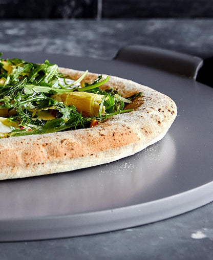 GreenPan Premiere Ovenware Healthy Ceramic Nonstick 16.5" Pizza Pan, PFOA and PFAS-Free, Warp-Free Bakeware, Durable Quick Heating Baking Tray, Oven and Broiler Safe to 600F, Dishwasher Safe, Gray