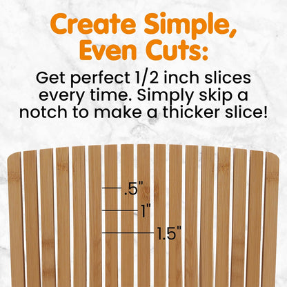 Bread Slicer For Homemade Bread - Compact Sourdough Bread Cutter - Adjustable Homemade Bread Slicer Guide With Crumb/Serving Tray- Easy To Clean Bread Slicer For Sourdough - Sourdough Slicer