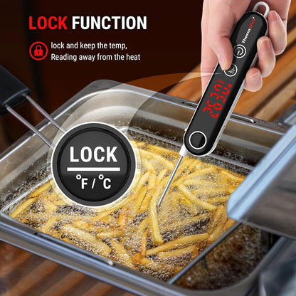 ThermoPro TP18 Instant Read Meat Thermometer Digital with Thermocouple Sensor, Cooking Food Thermometer for Grill, Smoker, BBQ, Oil Deep Frying, Candy, Kitchen Thermometer