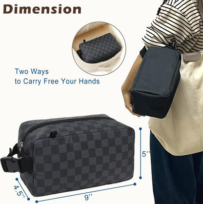 FlowFly Small Insulated Lunch box Portable Soft Bag Mini Cooler Thermal Meal Tote Kit with Buckle for Work, PlaidWithBuckle