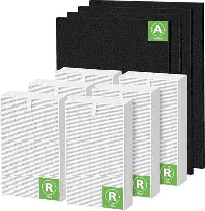 6 Pack HPA300 Hepa Filter Replacement Compatible with Honeywell HPA300 HEPA Air Purifier, Fits for Honeywell Air Purifier Filter Replacement - Models HPA300 HPA300VP HPA304 HPA3300