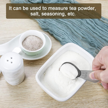 Stainless steel coffee scoop 2-piece set (1 tbsp, 2 tbsp) durable Tablespoon, ergonomic measuring spoon