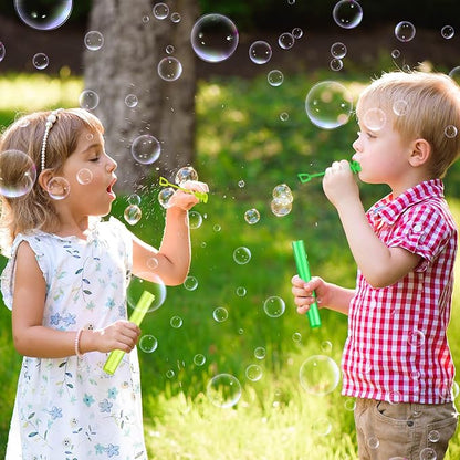 Lunmon 120 Pieces Green Party Favors Green Mini Bubble Wands Bulk Irish St. Patricks Day Toys Gift for Kids Adults Saint Patrick's Day Bubble Wands for Party Bag Stuffers Prizes