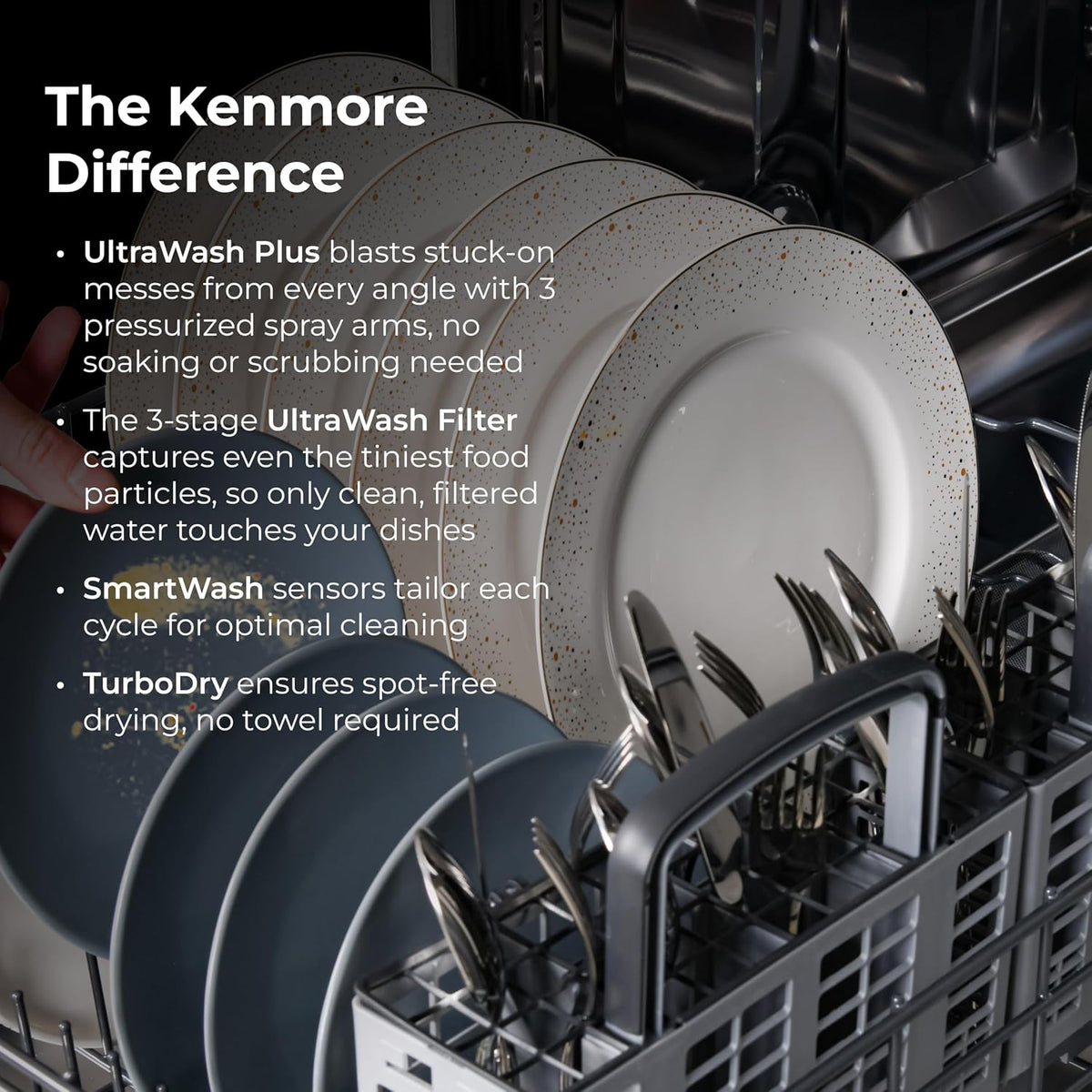 Kenmore 24" Built-In Dishwasher - Black