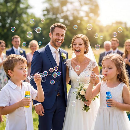 JOYIN Bubble Bottles 6/12/24/36PCS (4oz Solution), Bubbles Wand Bulk for Party Favors for Kids, Toddler Summer Outside Toys Gift for Kids (12)