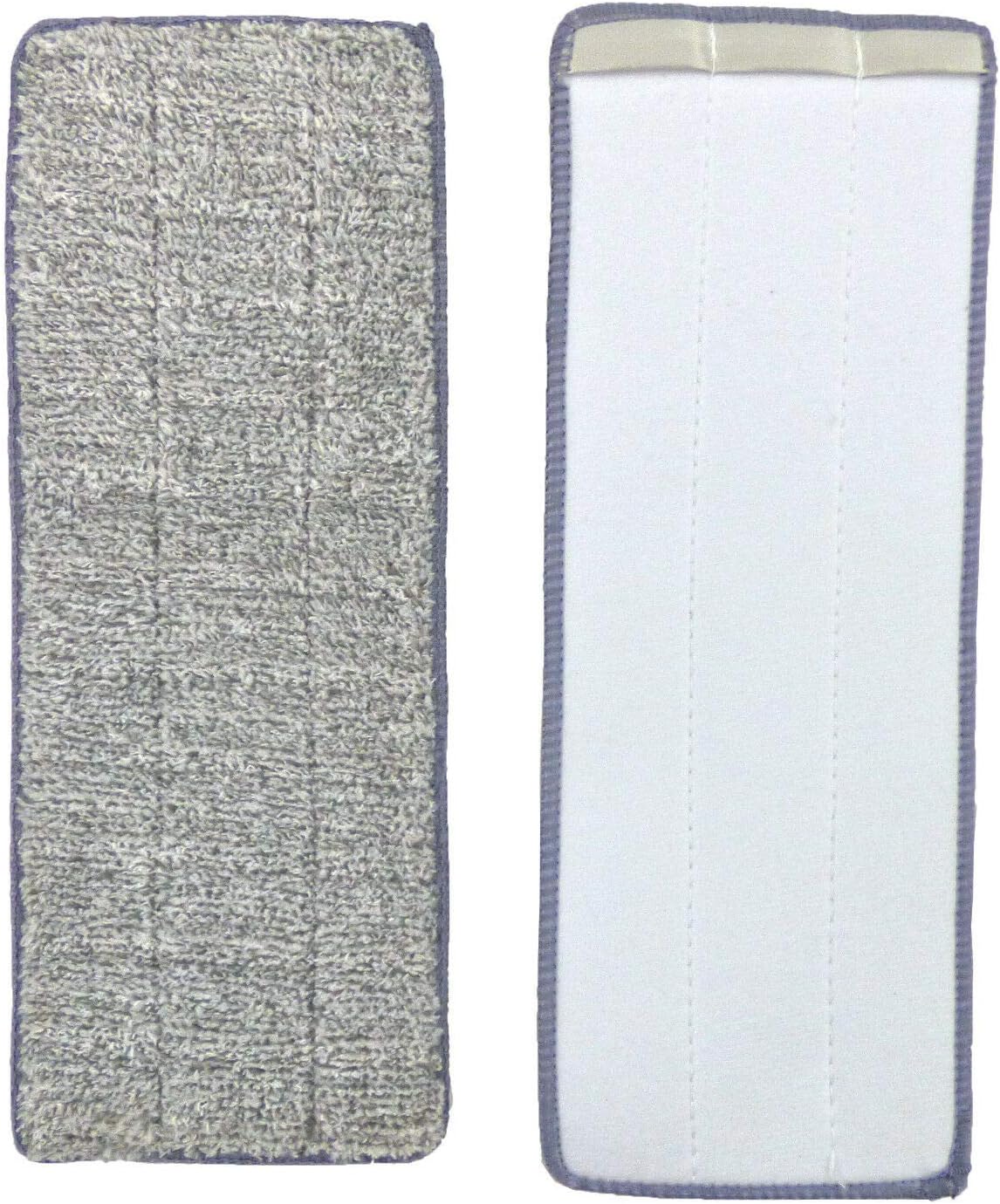 Bulletproof Microfiber Mop Replacement Heads - Washable Pads for Floor Cleaning Compatible with Tethys & Most 11” - 13” Flat Squeeze Mops for Wet/Dry Mopping, Sanitizing, and Scrubbing Hardwood