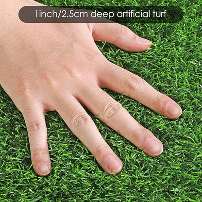 Ruisita Artificial Grass Table Runners 14 x 48 Inch Synthetic Grass Table Runners Grass Rug Table Decorations for Spring Summer, Wedding, Baby Shower, Party Decor
