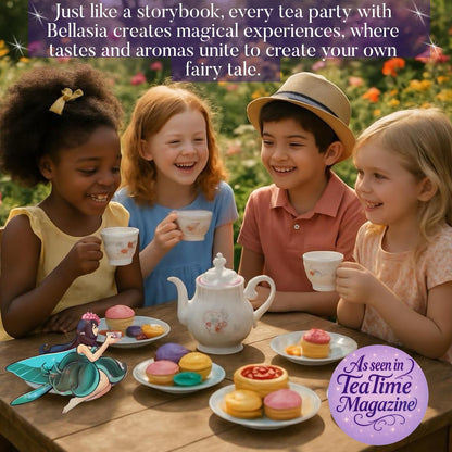 Bellasia Tea Cherry Jubilee for Kids Using Real Fruit Pieces - Caffeine Free Herbal Tea with Real Ingredients & Balanced Flavor- Add Loose Leaf Tea to Your Child’s Routine for A Fun & Tasty Drink. 20-25 Cups