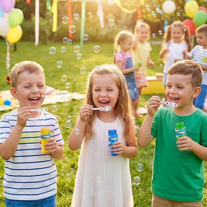 JOYIN Bubble Bottles 6/12/24/36PCS (4oz Solution), Bubbles Wand Bulk for Party Favors for Kids, Toddler Summer Outside Toys Gift for Kids (12)