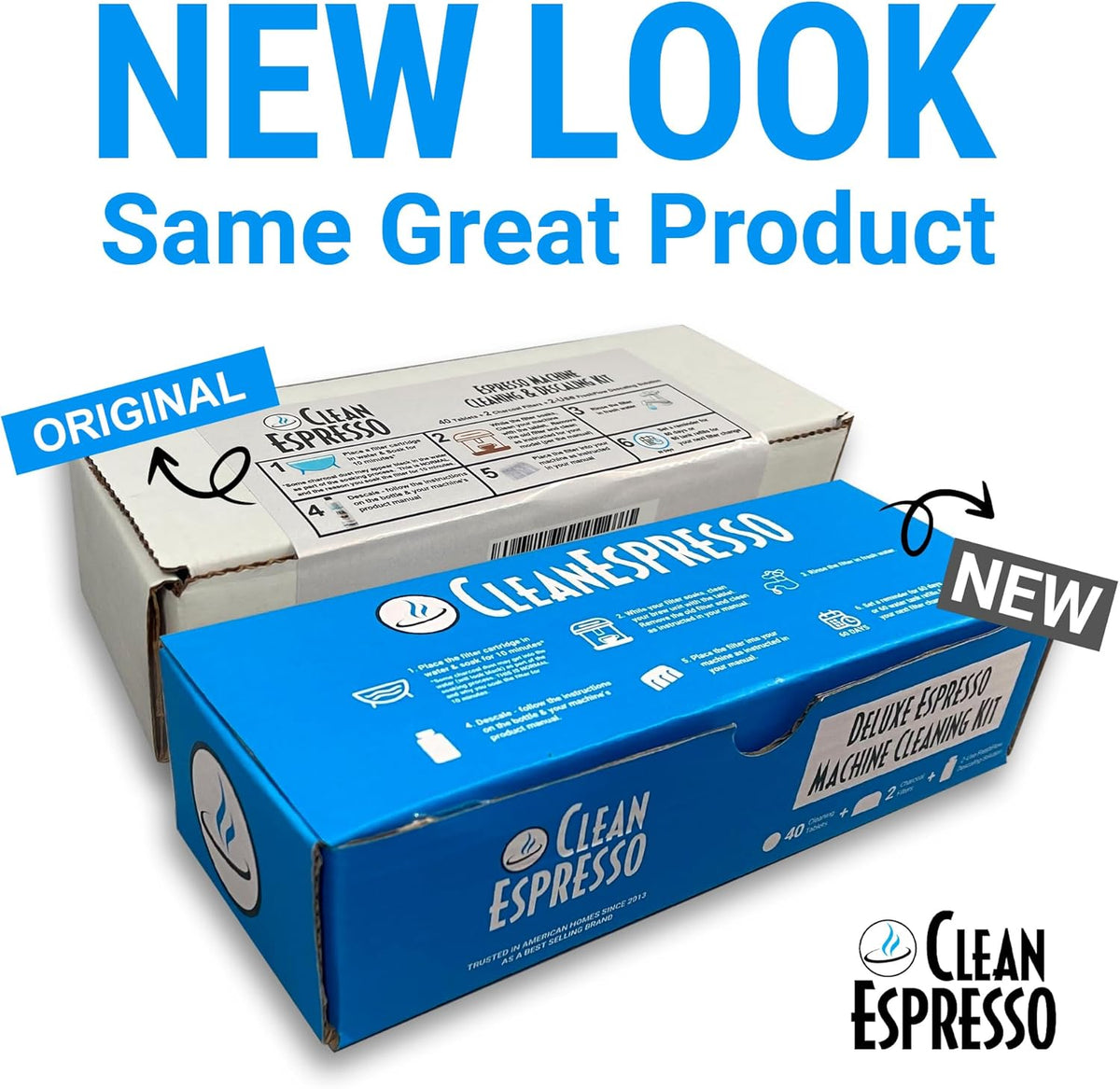 CleanEspresso - Designed For Breville Cleaning Kit - 40 Breville Compatible Cleaning Tablets + 2 Espresso Machine Water Filters + 2-Use Descaler - Espresso Machine Accessories