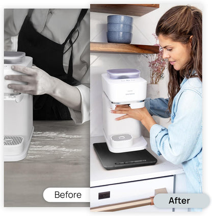 Ibyx Elegant Sliding Tray for Your Coffee Maker & Heavy Kitchen Appliances - Sturdy, Slides Easily from Under The Cabinet (Black, 7.5”W x 14.5”D)