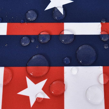USA Gingham Patriotic Tablecloth Fabric - Rectangular 58x102 Inch Water Resistant Checked Table Cloth for Indoor/Outdoor Use - Table Cover for Kitchen, Picnics, Gardens, and Parties