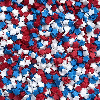 Sprinkles, Colored Sugar, Patriotic Sprinkles, Red white and blue sprinkle, Cocktail sugar, Cupcake sprinkle, Cake sprinkles, Manvscakes, 3 ounces