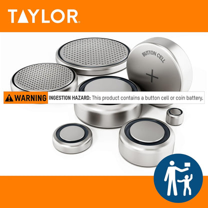 Taylor Digital Premium High Heat Resistant Candy Thermometer, Meat, Deep Fry, Brewing, and Craft Thermometer, with pan/Kettle Clip and Heat Shield