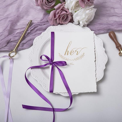 QIANF Purple Double Face Satin Ribbon 3/8 Inch x 45 Yards Lavender Fabric Ribbon for Gift Wrapping, Flower Bouquets, Hair Bows Making, Wedding Decoration, Invitation Cards, Christmas (3 Rolls *15Yd)