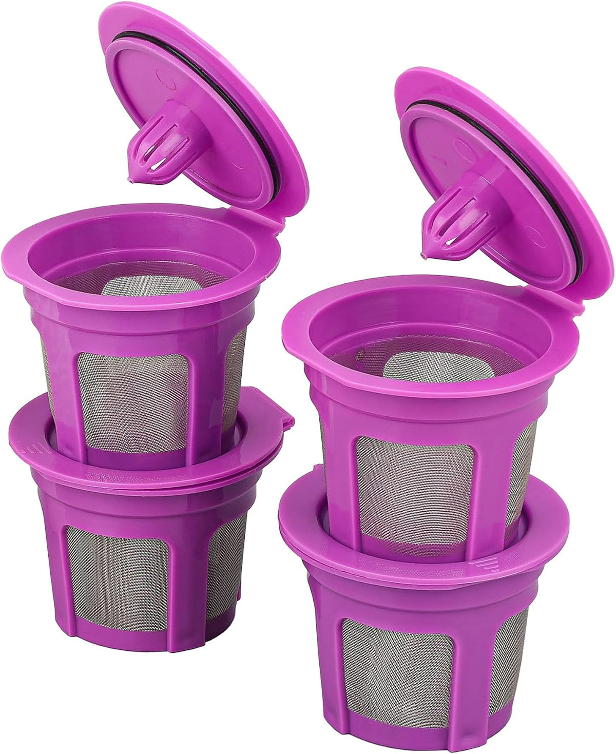 4 Pack Reusable K Cups Filters,Universal Kcup Coffee Pods for Keurig1.0 and 2.0 Coffee Makers