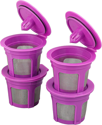 4 Pack Reusable K Cups Filters,Universal Kcup Coffee Pods for Keurig1.0 and 2.0 Coffee Makers