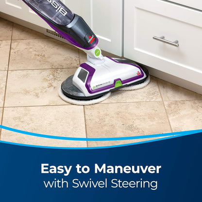 BISSELL® SpinWave Pet Hard Floor Corded Spin Mop Cleaner with Washable mop Pads for Sealed Hard Floors, 20399
