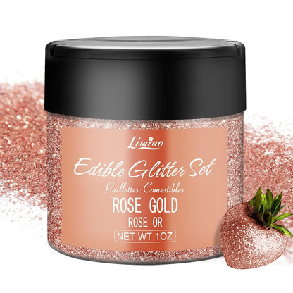 Edible Glitter - 30g Edible Luster Dust Metallic Food Grade Coloring Glitter for Drinks, Baking, Cake Decorating