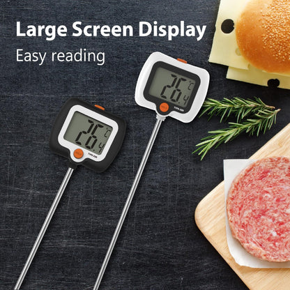 10 Inch Long Digital Candy Thermoometer with Pot Clip,Deep Fry Thermometer,Rotating Display