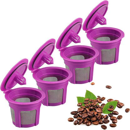 4 Pack Reusable K Cups Filters,Universal Kcup Coffee Pods for Keurig1.0 and 2.0 Coffee Makers
