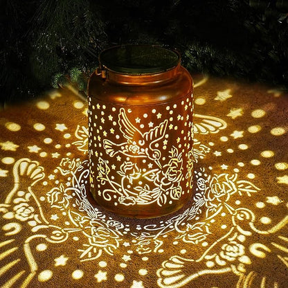 Mothers Day Gifts Hummingbird Solar Lanterns Outdoor Waterproof, 14.6'' Large Solar Lamps, Upgraded 2000mAH Battery, Metal Birthday Gifts for Women Mom Grandma, Garden Yard Patio Decor