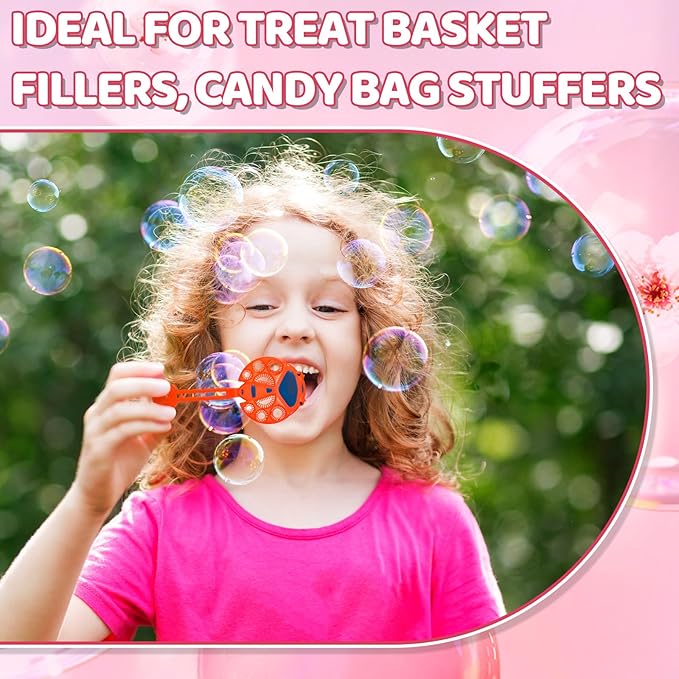 WinnerWhy 30 Pcs Big Bubble Wands Set Most Ages Summer Outdoor Birthday Parties, Without Bubble Solution (Bunny)