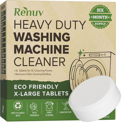 Renuv Dishwasher + Washing Machine Cleaner Bundle – Heavy Duty Deep Cleaning, Descaling & Deodorizing