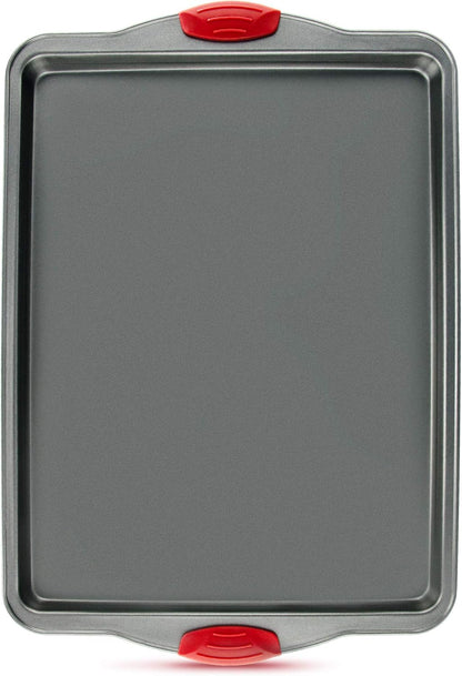 Boxiki Kitchen Non-Stick Baking & Cookie Sheet Pan Non-Toxic 11x14 Inch Rimmed Carbon Steel Baking Sheet. Dent, Warp and Rust Resistant