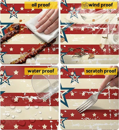 Picnic Table Cover with Bench Covers Elastic Table Cloth Cool Fun Unique Ideas Christmas Xmas Father Valentine's Day Birthday Party Camping Gift for Camper RV Owner Camping Lovers Couple Men Adult Dad