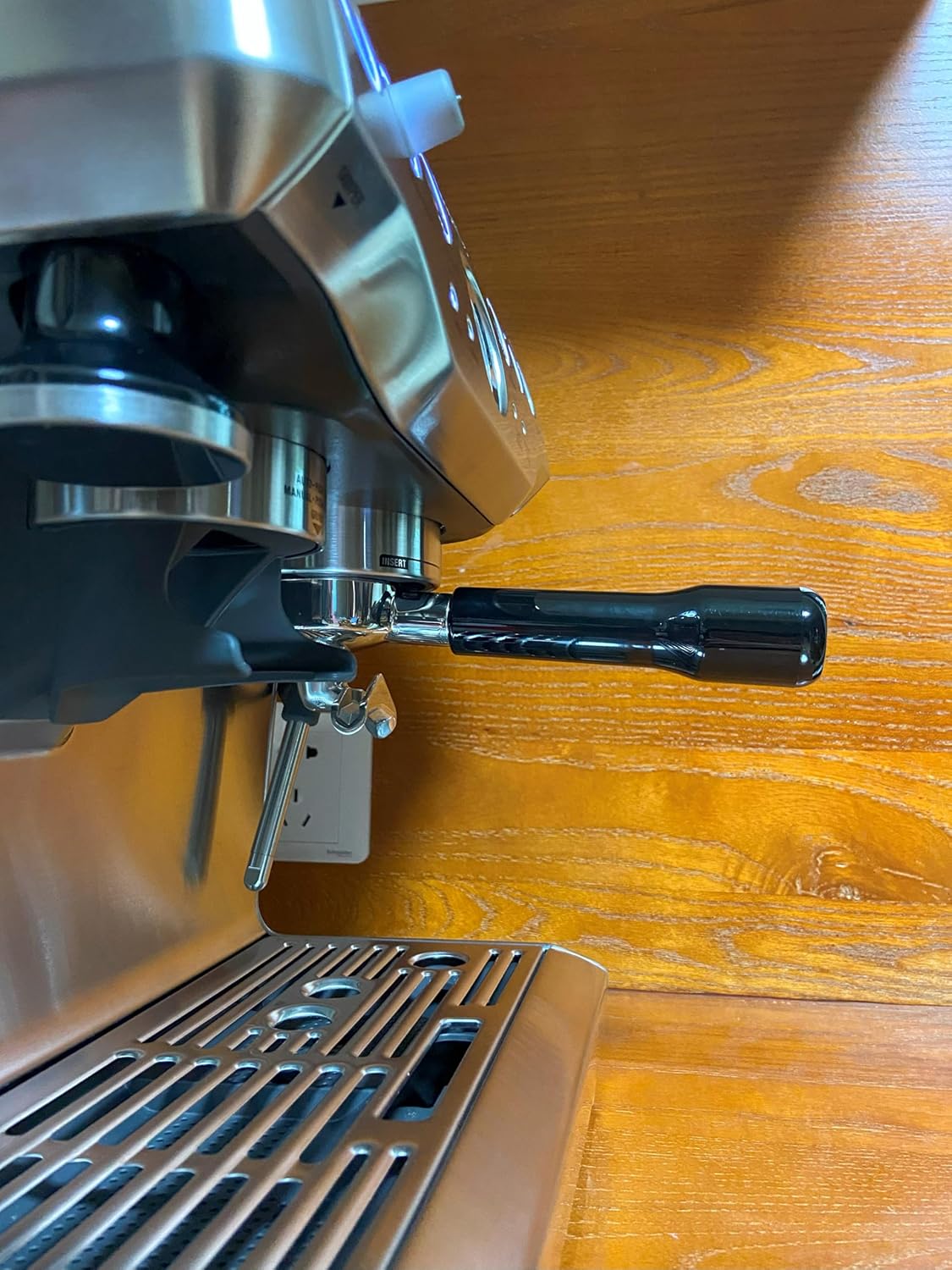 54mm Double Spout Portafilter - Compatible with Breville Barista Express, Bambino, Infuser, Duo Espresso Machines - Double Shot Filter Basket