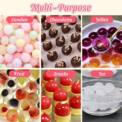 Small Chocolate Molds, 35-Cavity Silicone Sphere Candy Molds, Chocolate Mold for Cake Decoration